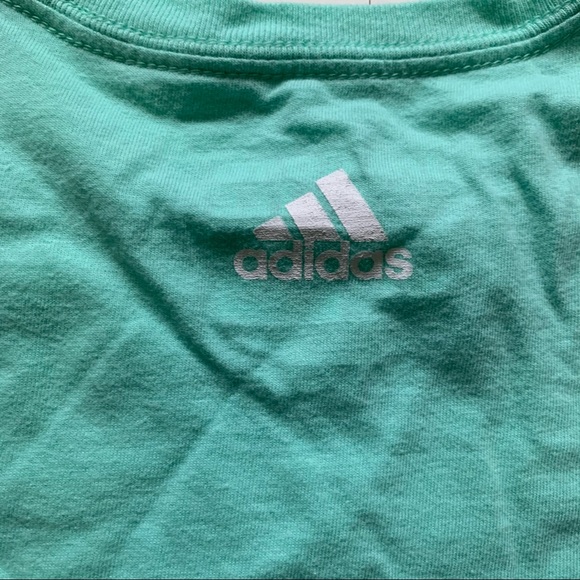2 Adidas Blue and Green T-Shirts - Picture 10 of 11